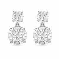 Diana M Jewels - Women's Round Lab-Grown Diamond Stud Earrings (20.00 Ct TCW) - Signature