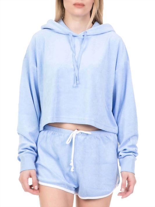 Beach Micro Terry Hooded Pullover