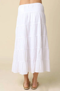 Olivaceous - The Haven Tiered Maxi Skirt
