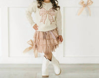 Sweet Wink - Gingham Tiered Tutu Skirt