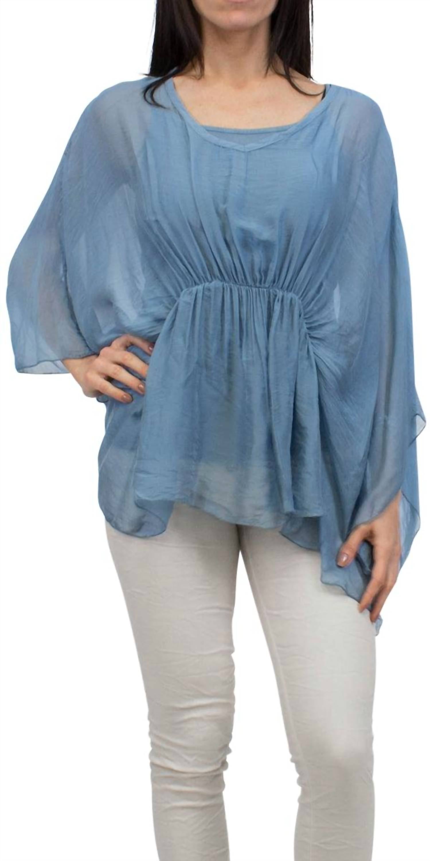 Gigi Moda - Paolita Bat-wing Scoop Neck Blouse