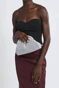 Maria La Rosa - Women's Mini Game Crochet Metallic Clutches