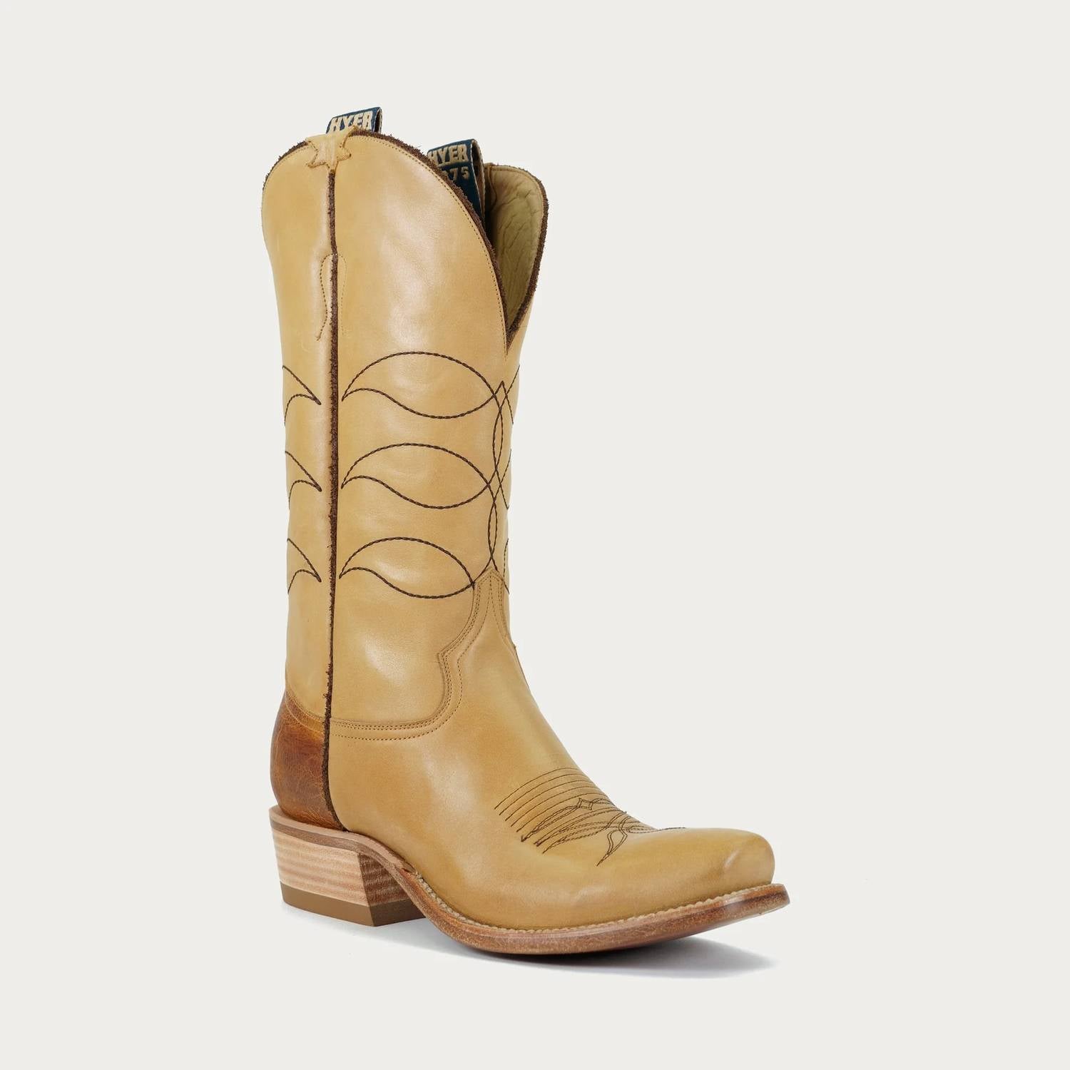 Hyer Boots - Men's Maize Retan Cowhide And Bullhide Boot