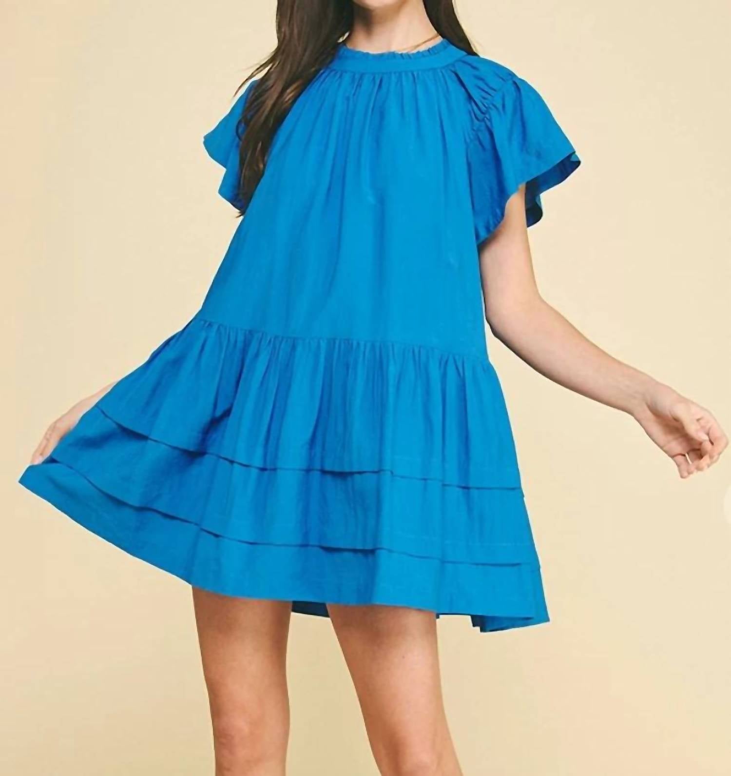 Pinch - Solid Tiered Tunic Dress