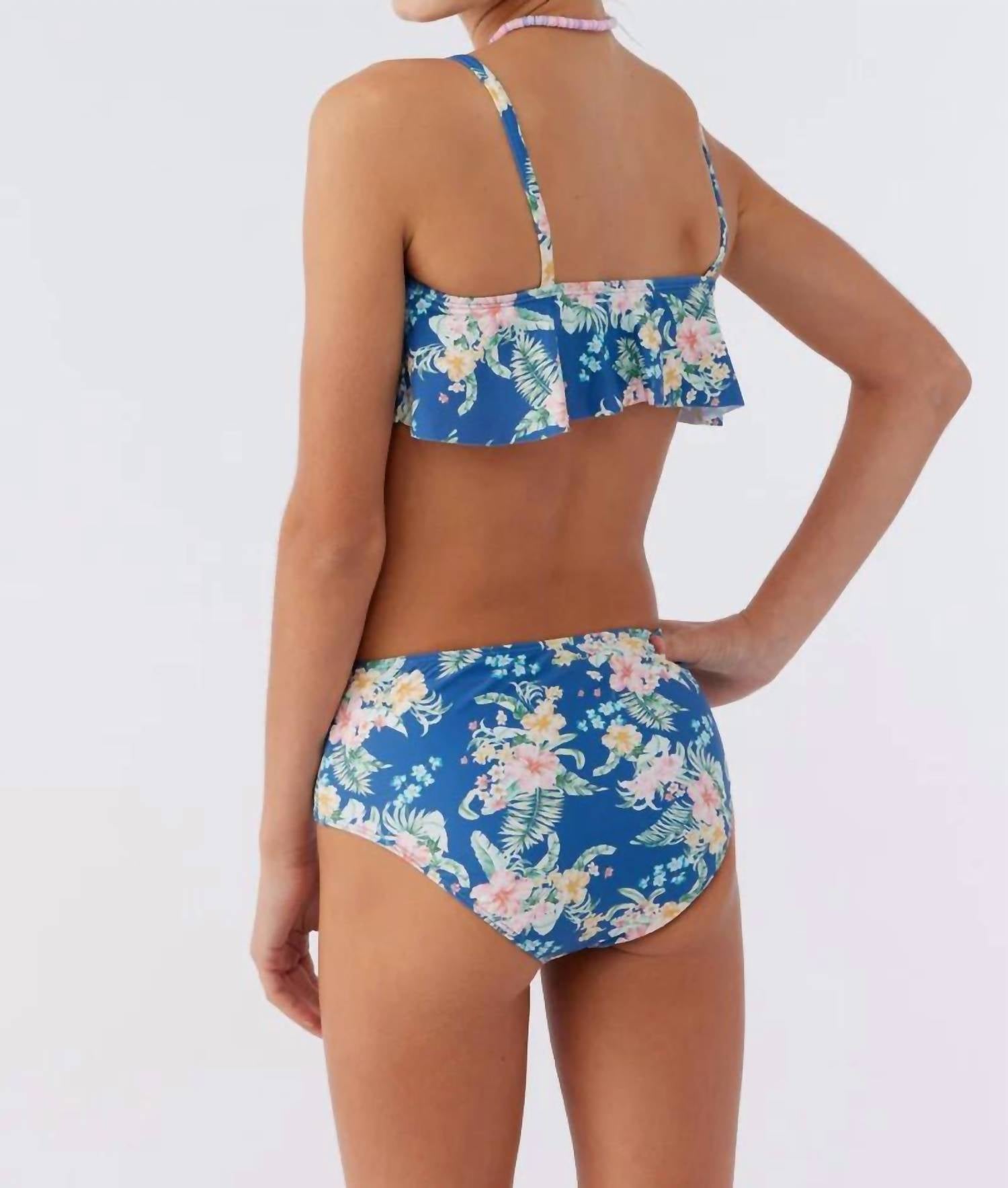 O'Neill - Kids Tatum Tropical Ruffle Bralette Set