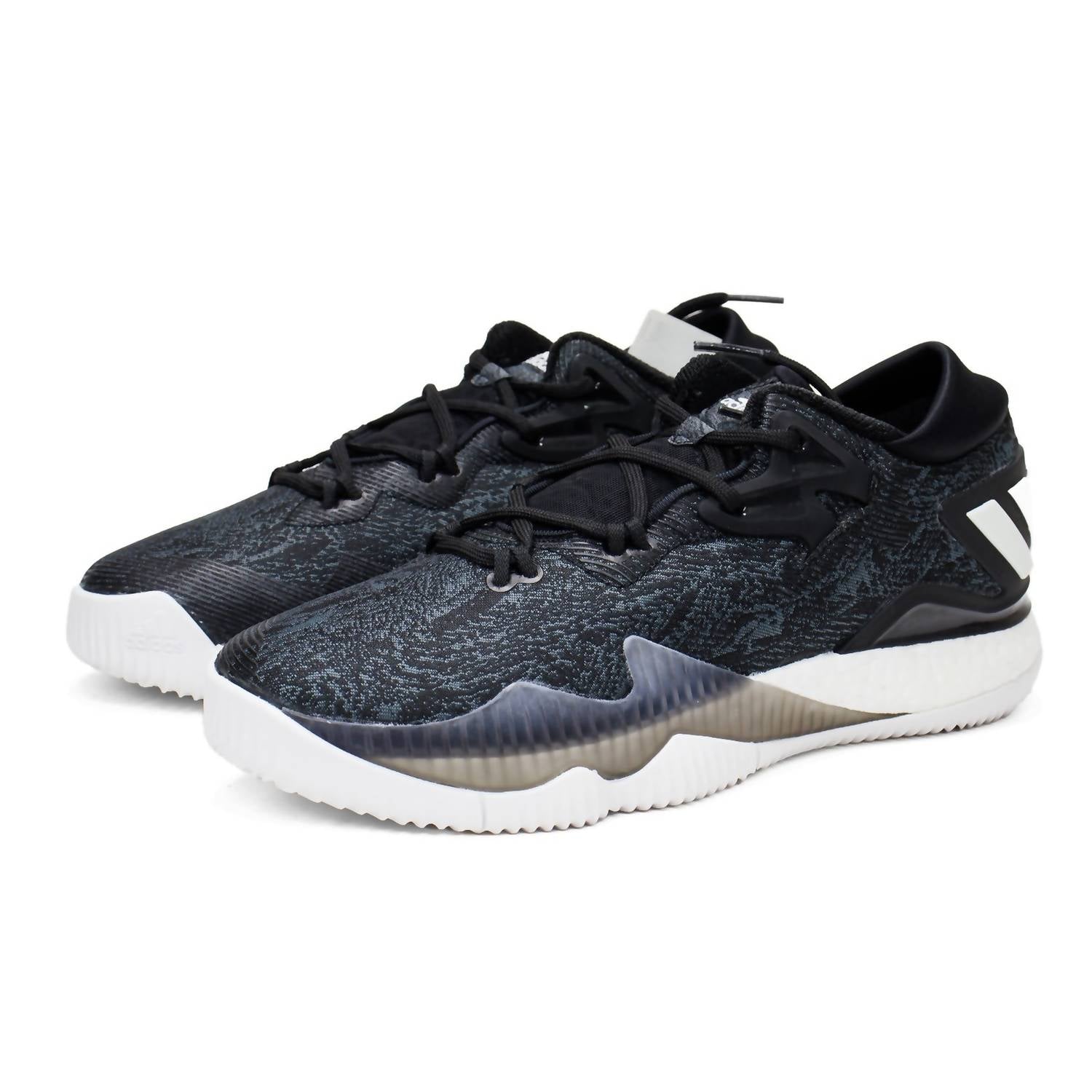adidas Men's Crazylight Boost Low Basketball Shoes in black - men's shoe