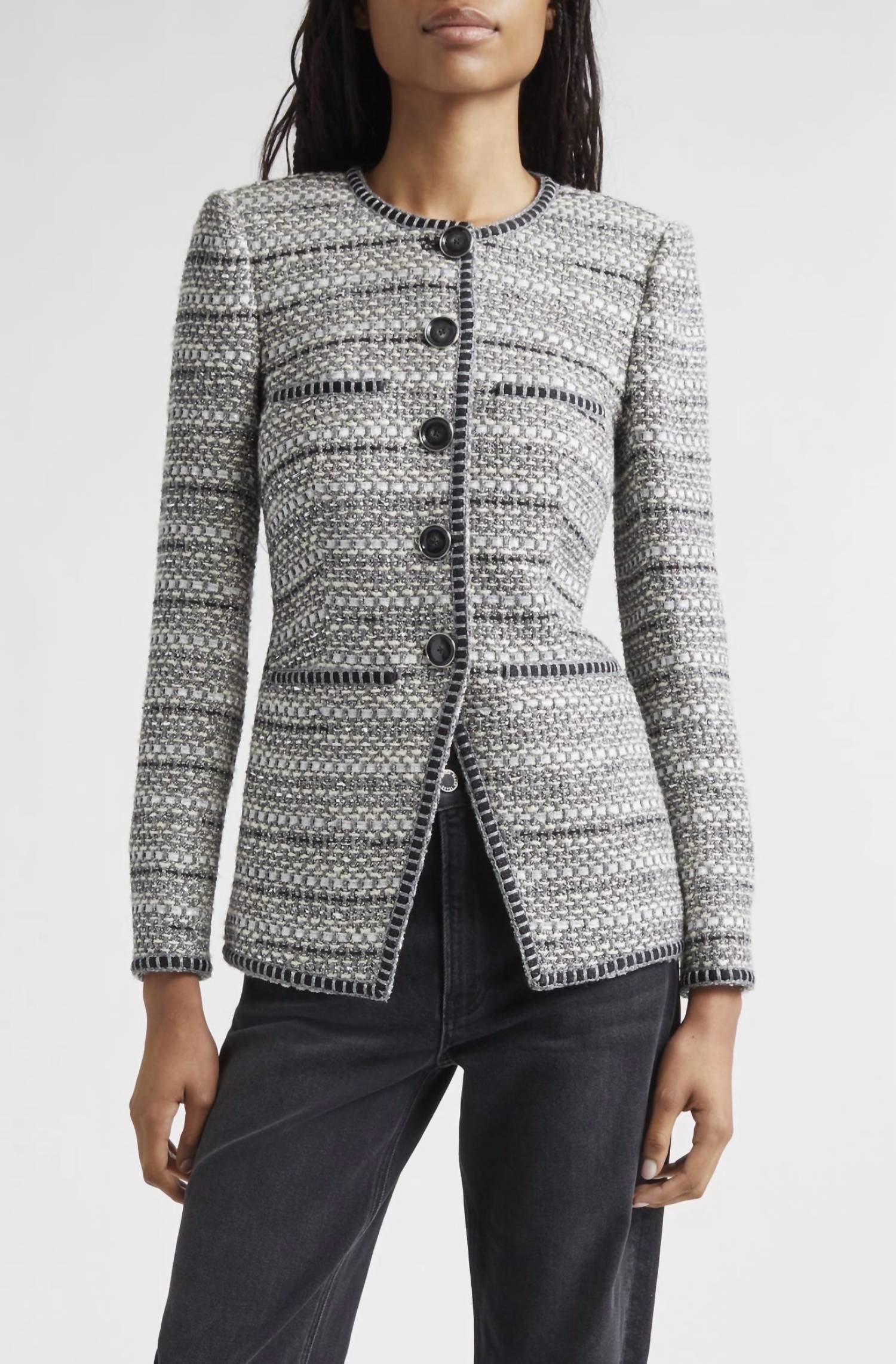 Veronica Beard - Alyssia Matallic Tweed Jacket
