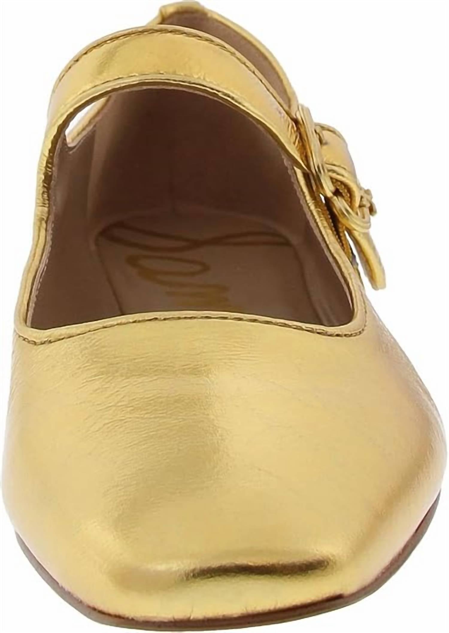 Sam Edelman - Women's Michaela Mary Jane Ankle Strap Square Toe Flats