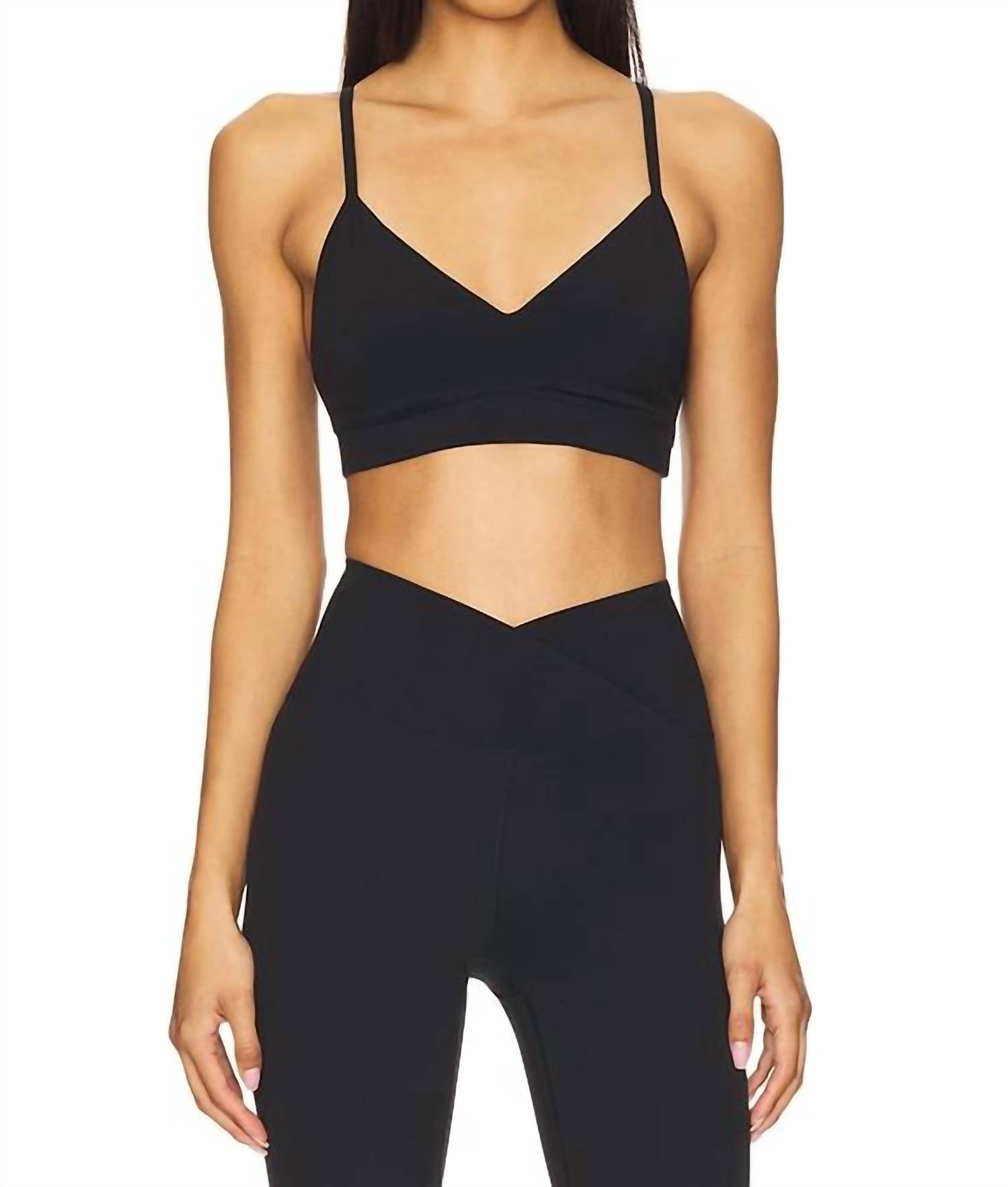 YEAR OF OURS Studio Racer Bralette in black - women's intimate