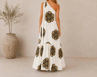 Mystery Resort - Elysia One-shoulder Maxi Dress