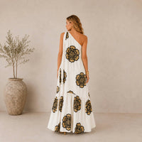Mystery Resort - Elysia One-shoulder Maxi Dress