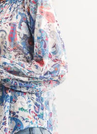 Papillon - Floral Embroidered Paisley Off The Shoulder Top