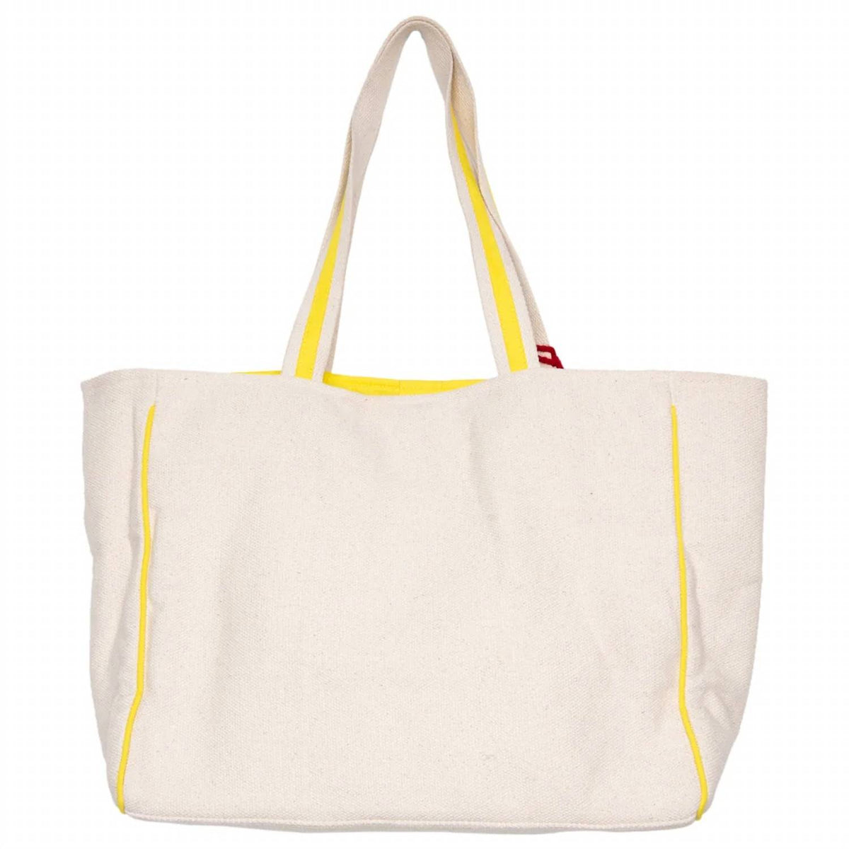 Katydid - Women's Softball Oversized Happy Face Canvas Tote Bag