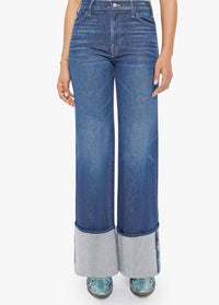 Mother - The Lil Hustler Roller Sneak Cuff Wide Leg Jeans