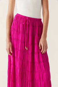 Aje. - Rosewood Ruched Maxi Skirt