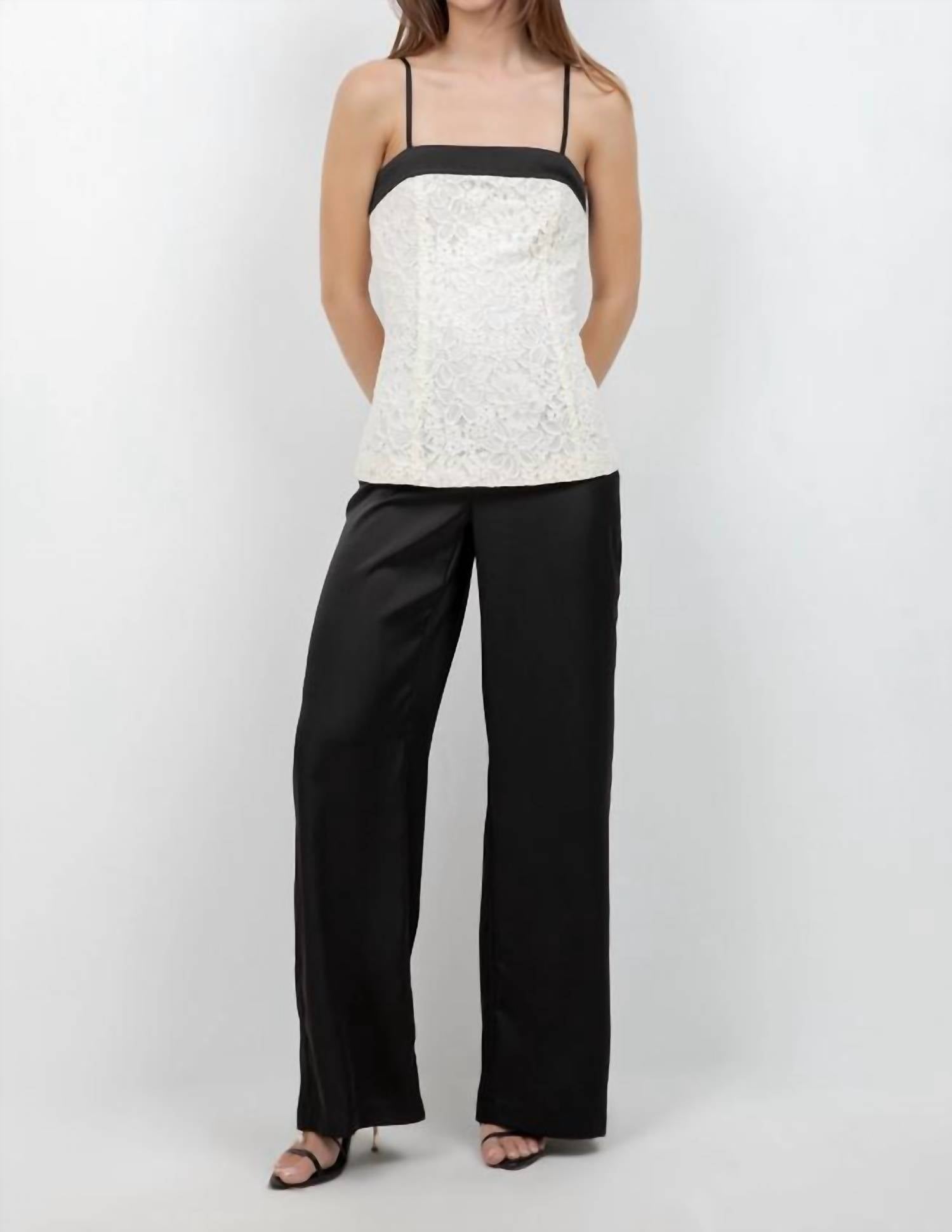 Whiteroom+Cactus - Fitted Lace Sleeveless Tank Top