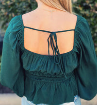 Lucy Paris - Ballina Smocked Top