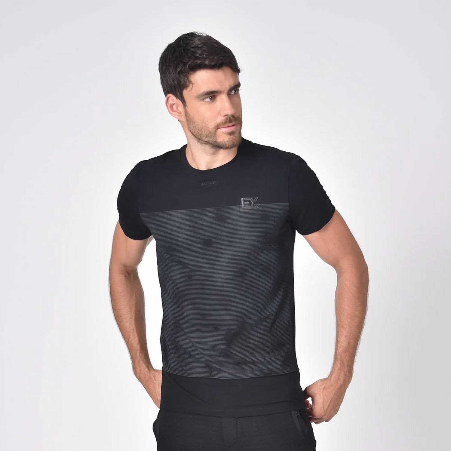 Eight X - Striped Crew Neck T-Shirt