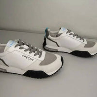 Freshy Men's Smoove Low-top Trainer Sneakers in blue white - men's shoe - alternate view