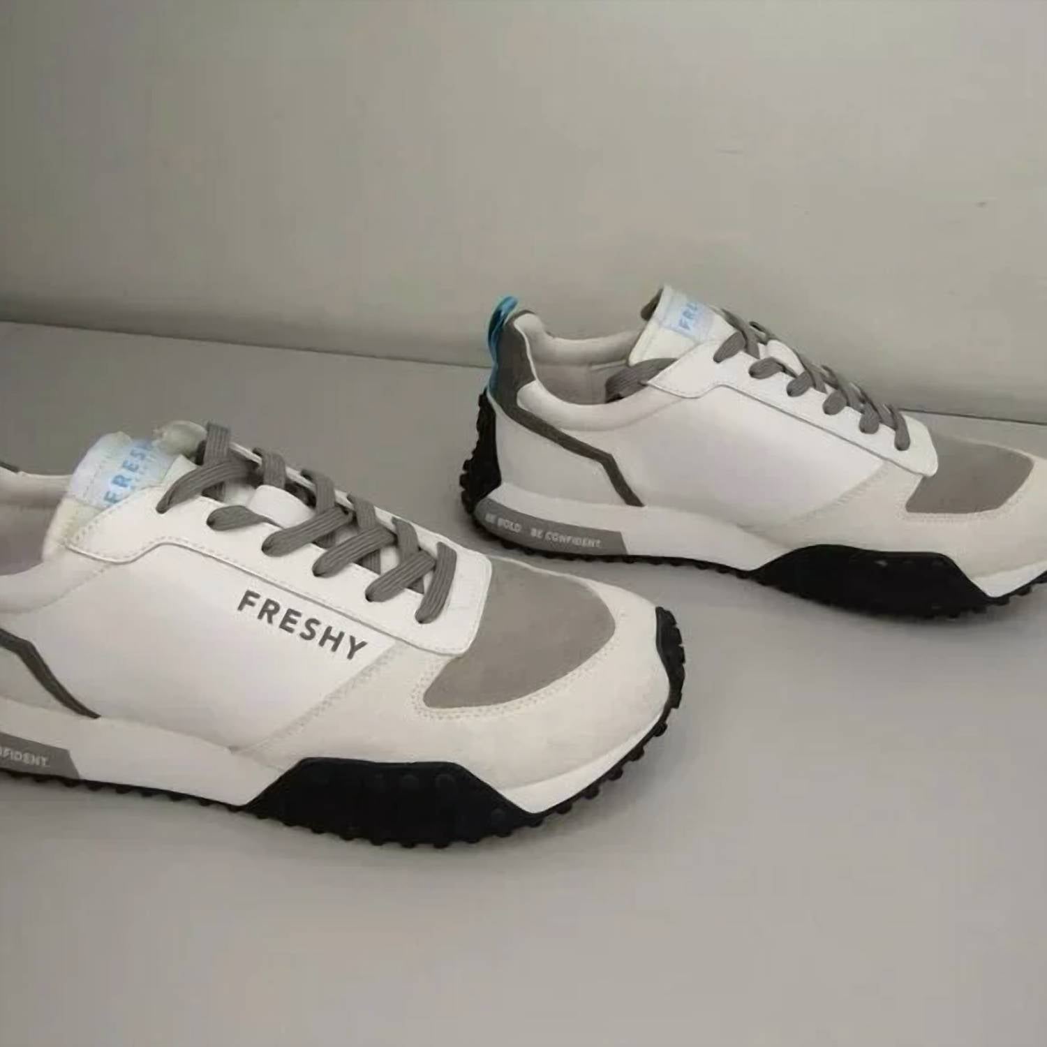 Freshy Men's Smoove Low-top Trainer Sneakers in blue white - men's shoe - alternate view