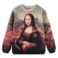 Very Rare - Men's Long Sleeve Jacquard Mona Lisa Sweater