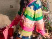 Queen Of Sparkles - Knit Christmas Tree Cardigan