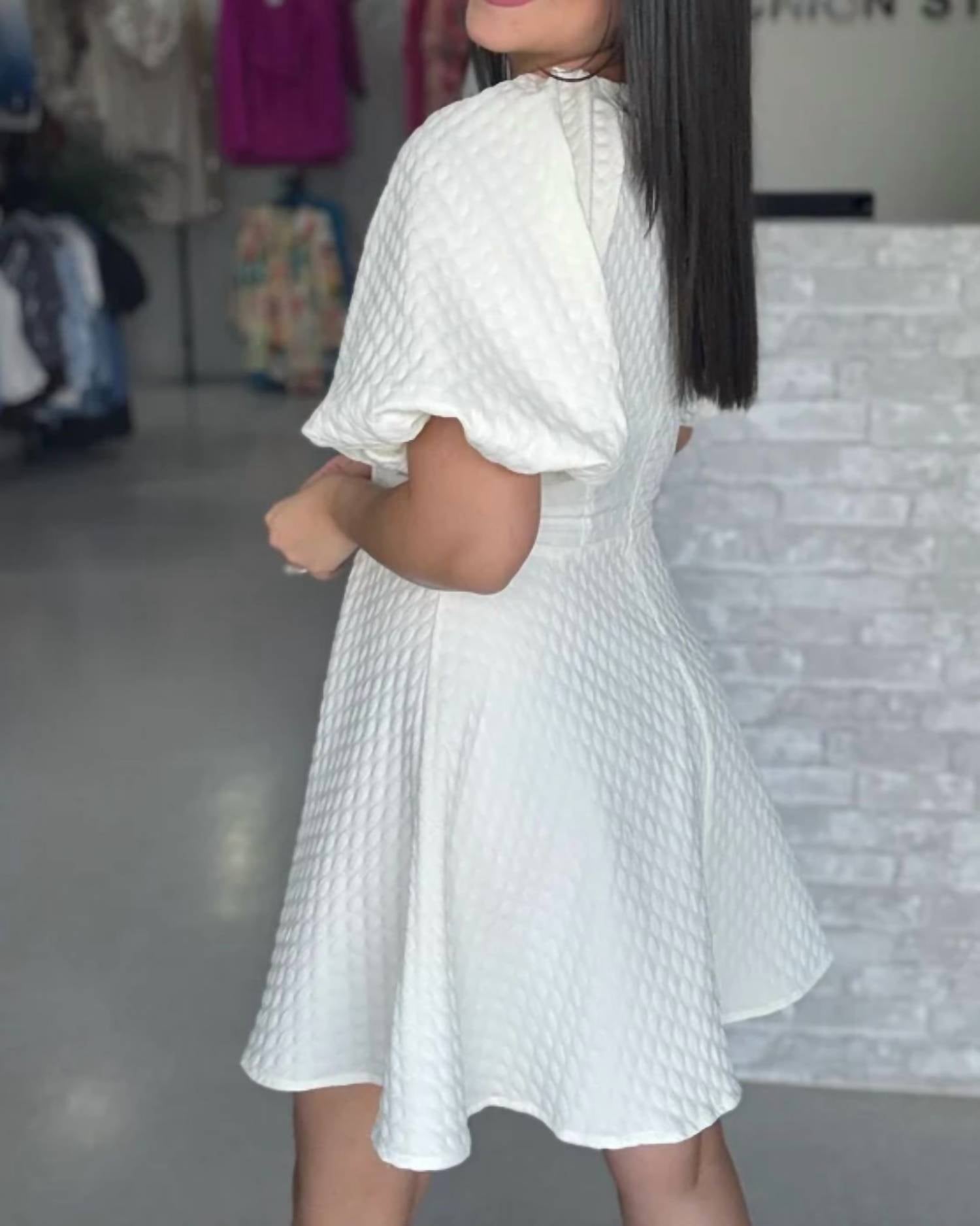 Carole Christian - Puff Sleeve Dress