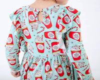 Dreamiere - A Cup Of Cheer Long Sleeve Bamboo Twirler Dress