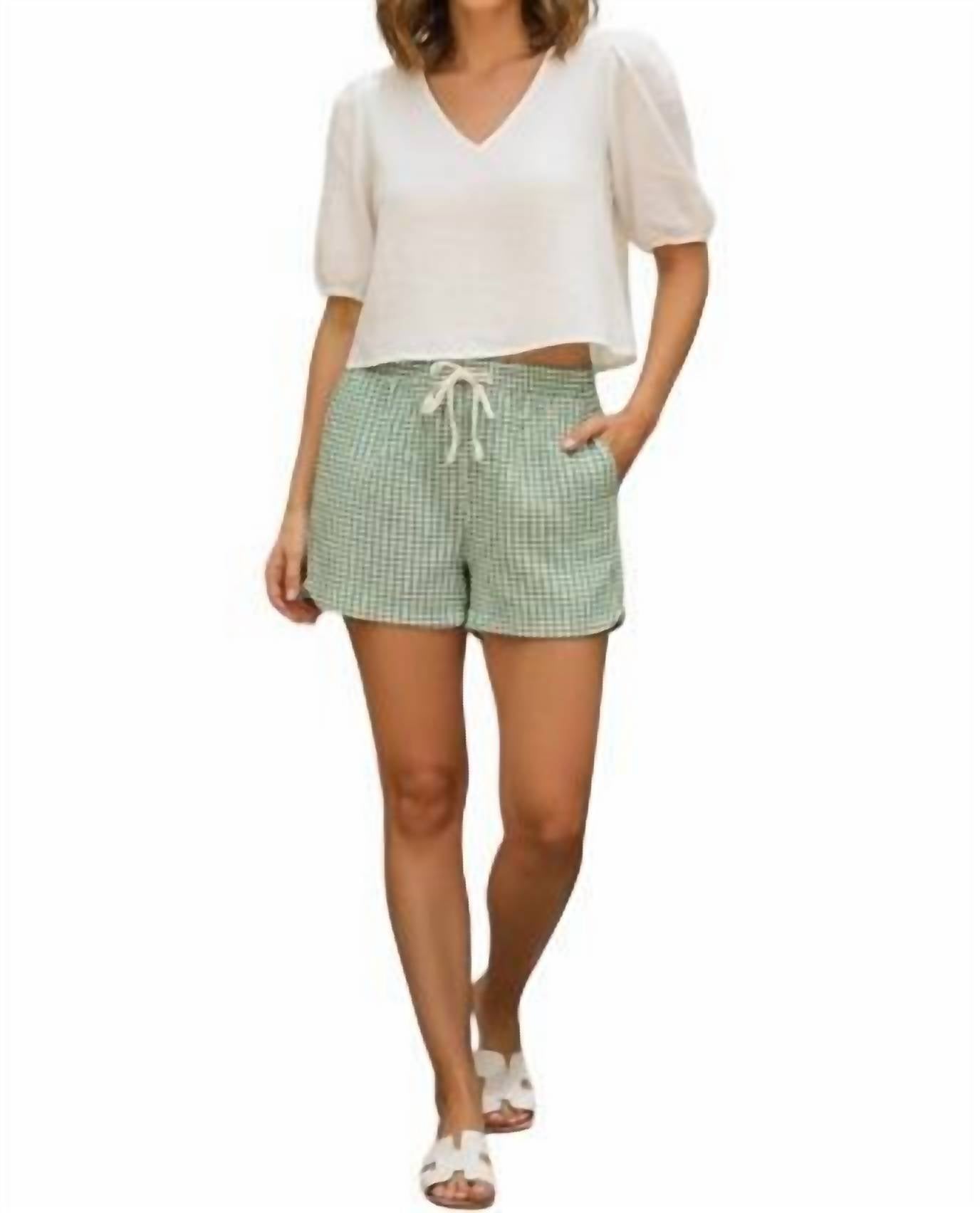 Entro - Clover Gingham Shorts