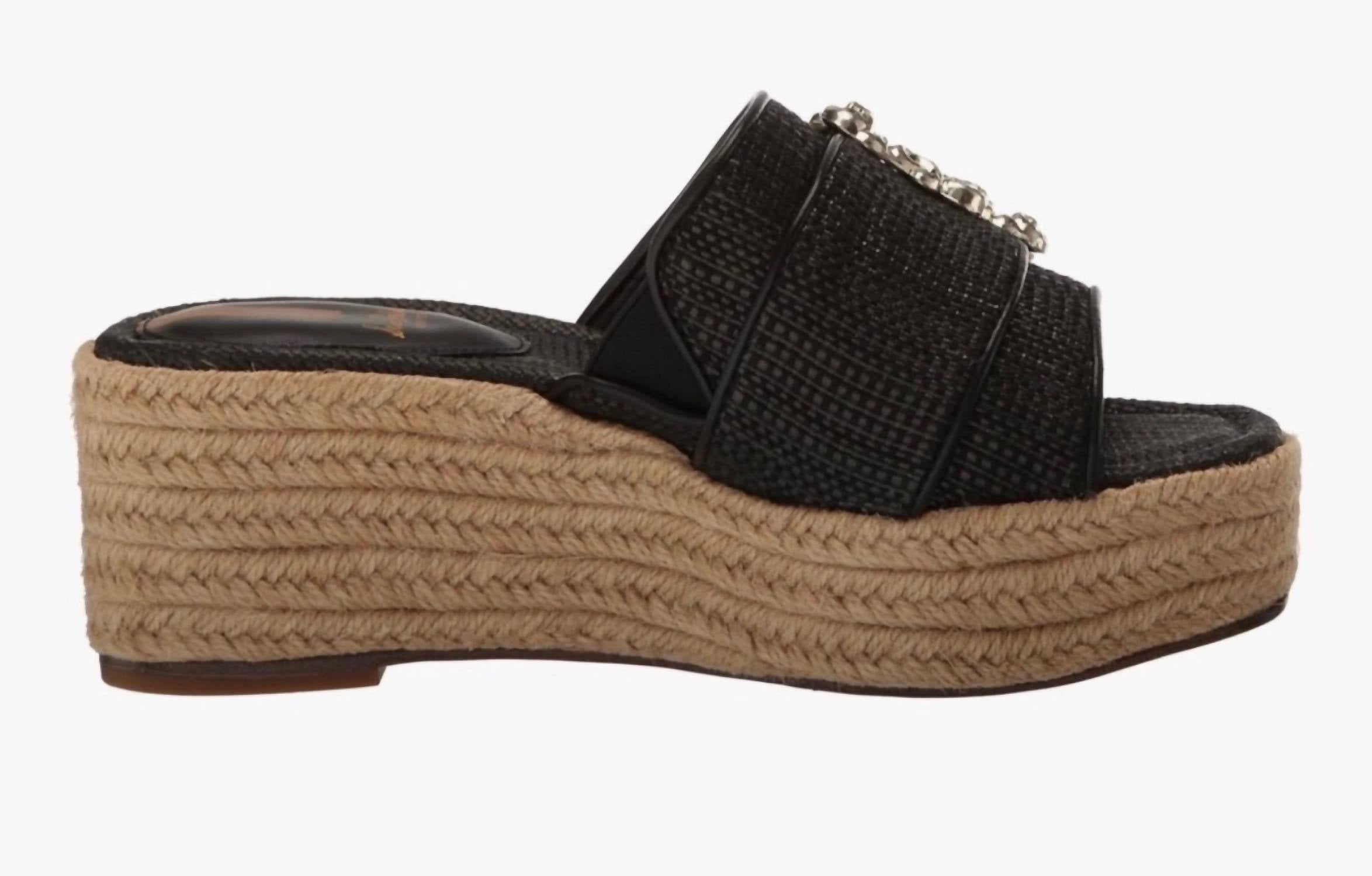Sam Edelman - Women's Celia Raffia Platform Sandals