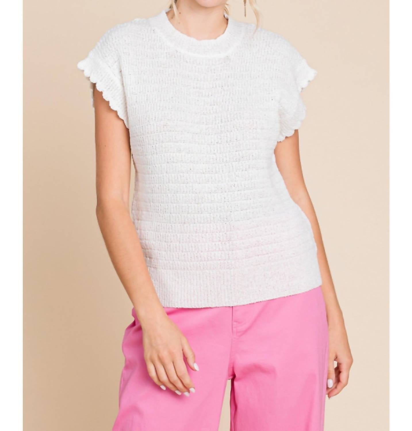 Jodifl - Textured Knit Top