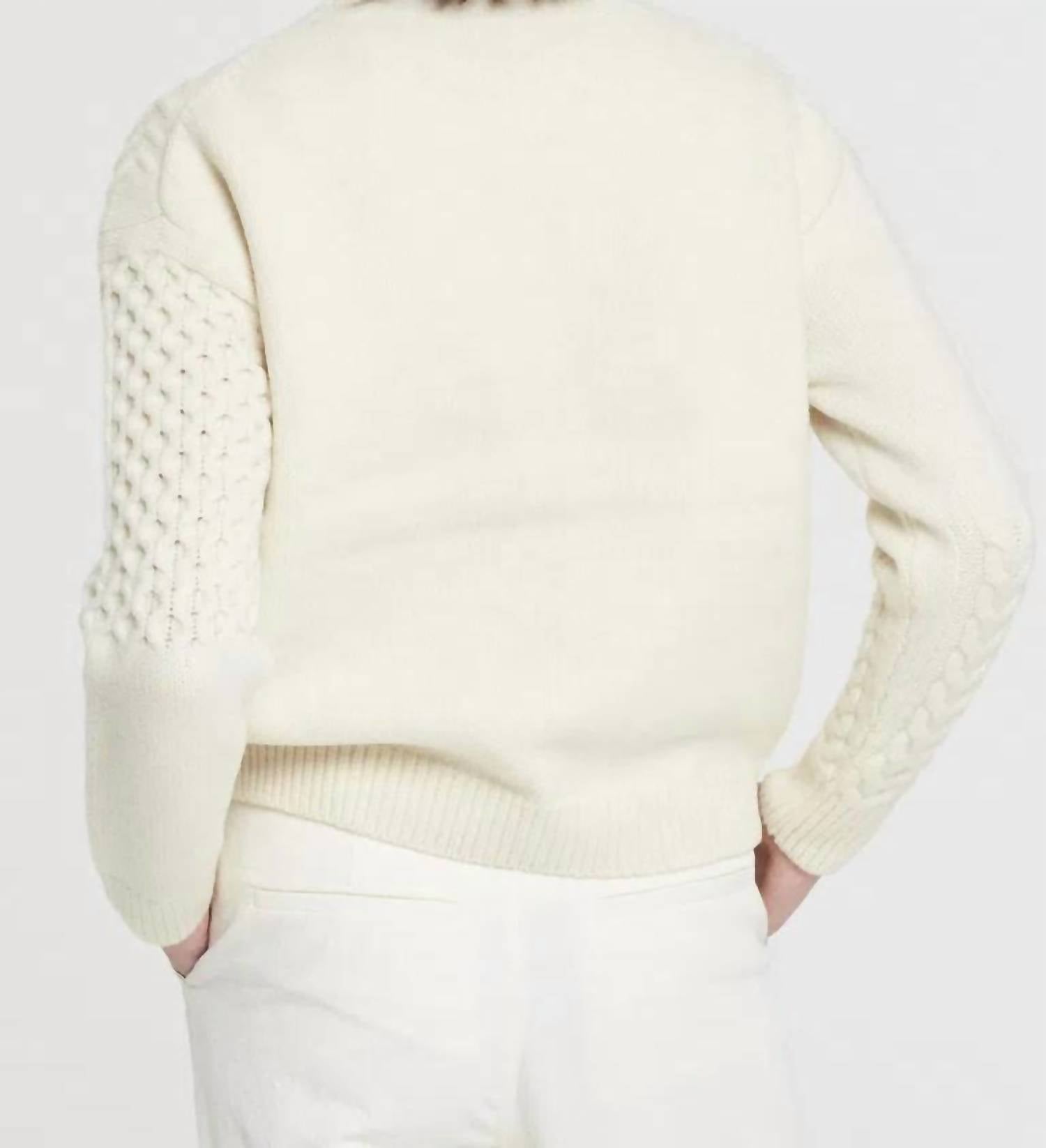 Pomandère - Crewneck With Patchwork Pattern