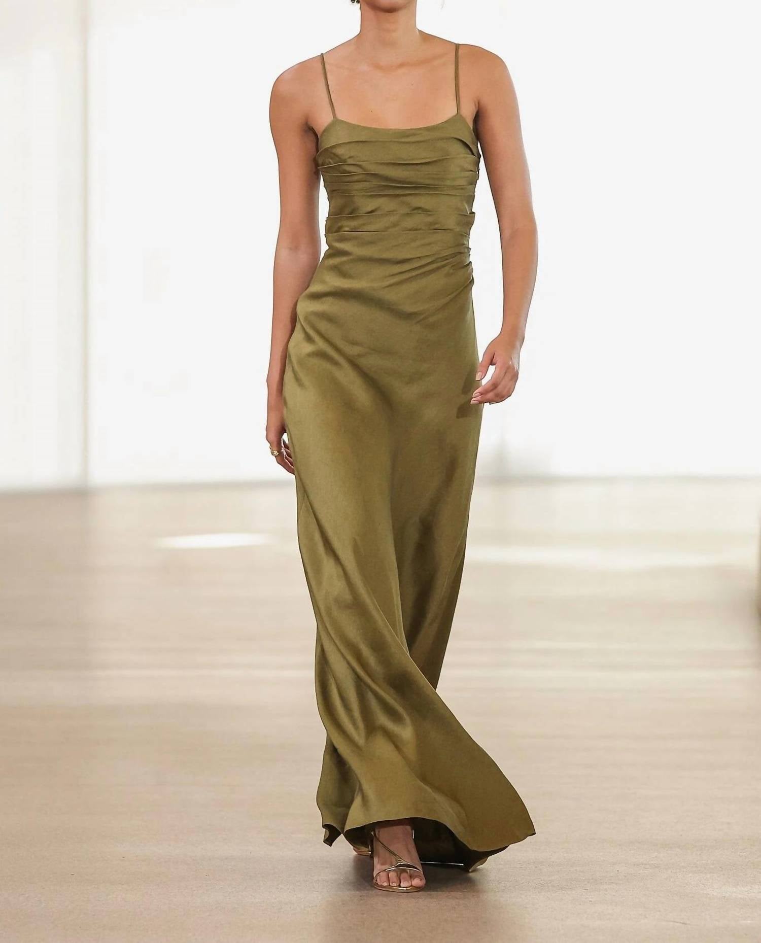 Aje. - Clarice Draped Maxi Dress