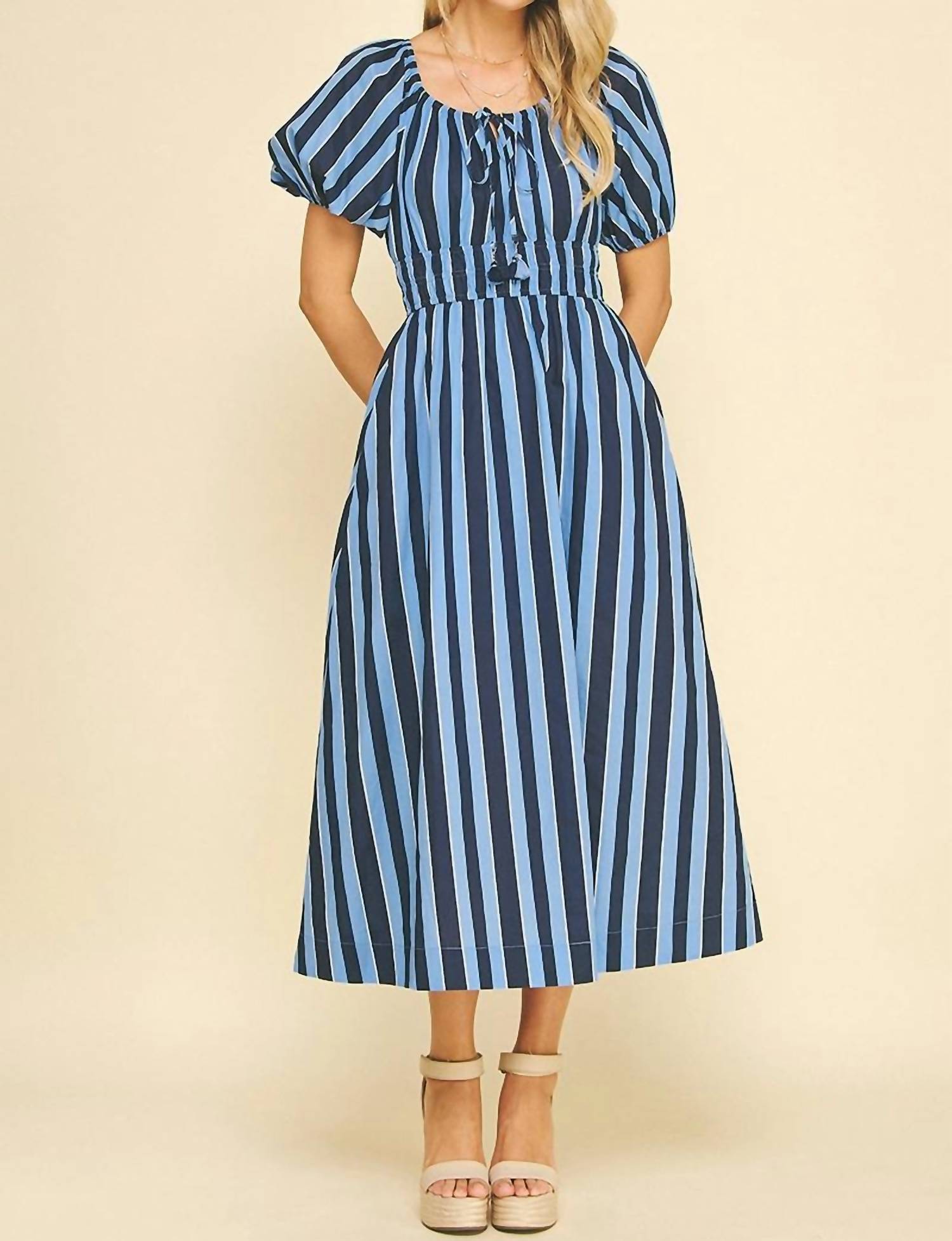 Pinch - Striped Midi Dress