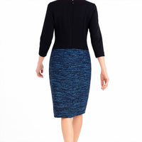 Carlisle - Avalon Mixed Media Sheath Dress