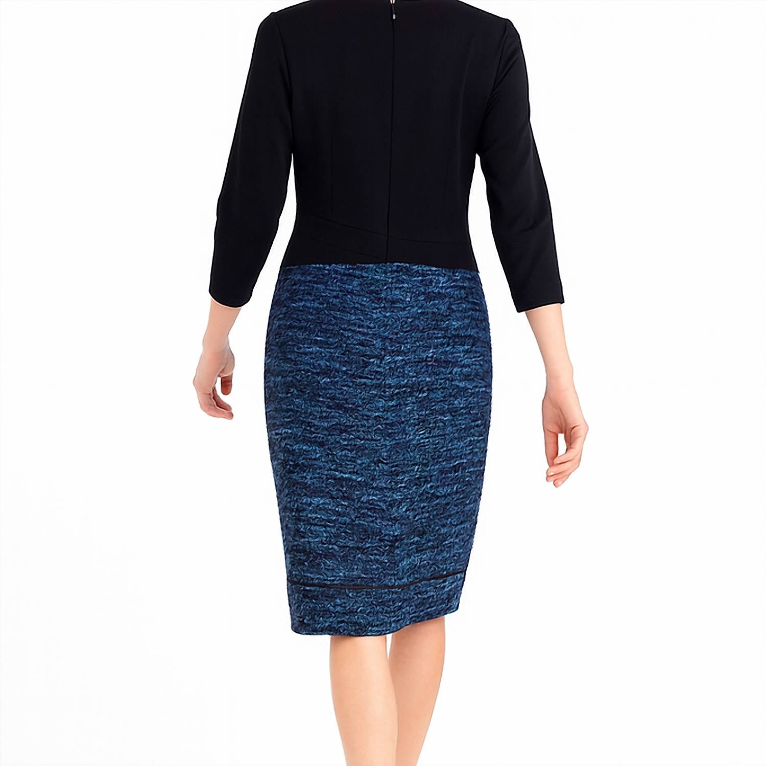 Carlisle - Avalon Mixed Media Sheath Dress