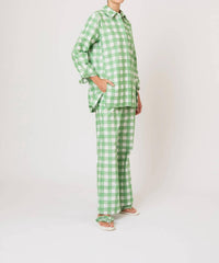 Rosie Assoulin - Picnic Embroidered Gingham Oversized Button Down Shirt