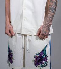 Civilized - Sunset Garden Button Down Short Set