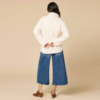 SOFTiES Dreamplush Zip Jacket in almond - women's jacket - detail view