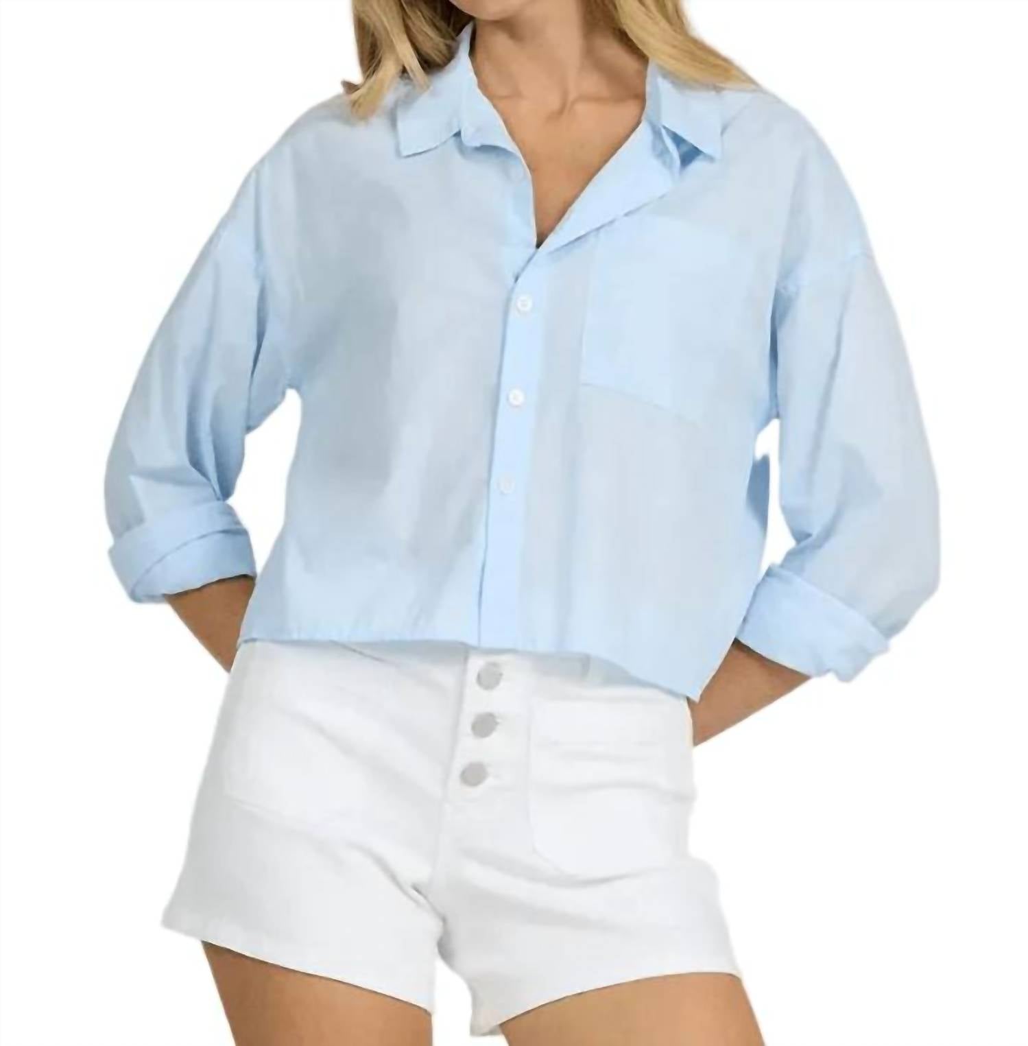 Dear John Denim - Cropped Adrianna Button Up Top