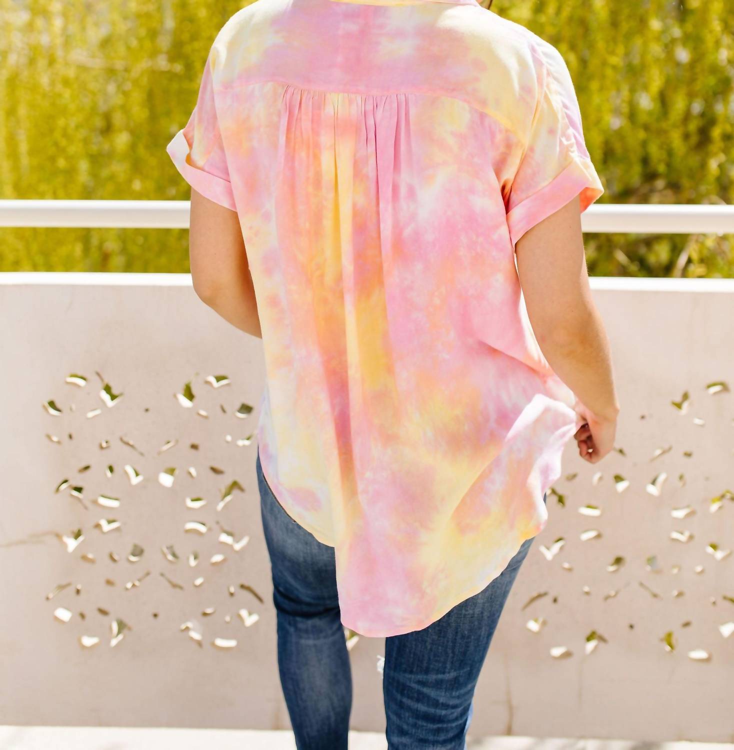 Tie & Tie Dye Top