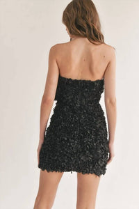 Klesis - Floral Applique Mini Dress