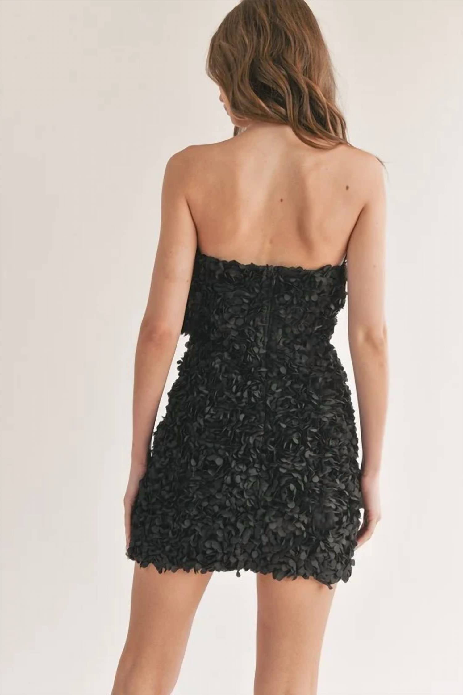 Klesis - Floral Applique Mini Dress