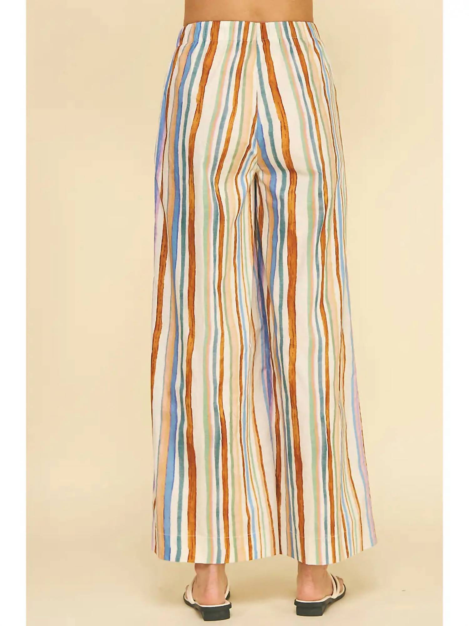 Pinch - Stripe Wide Leg Pants
