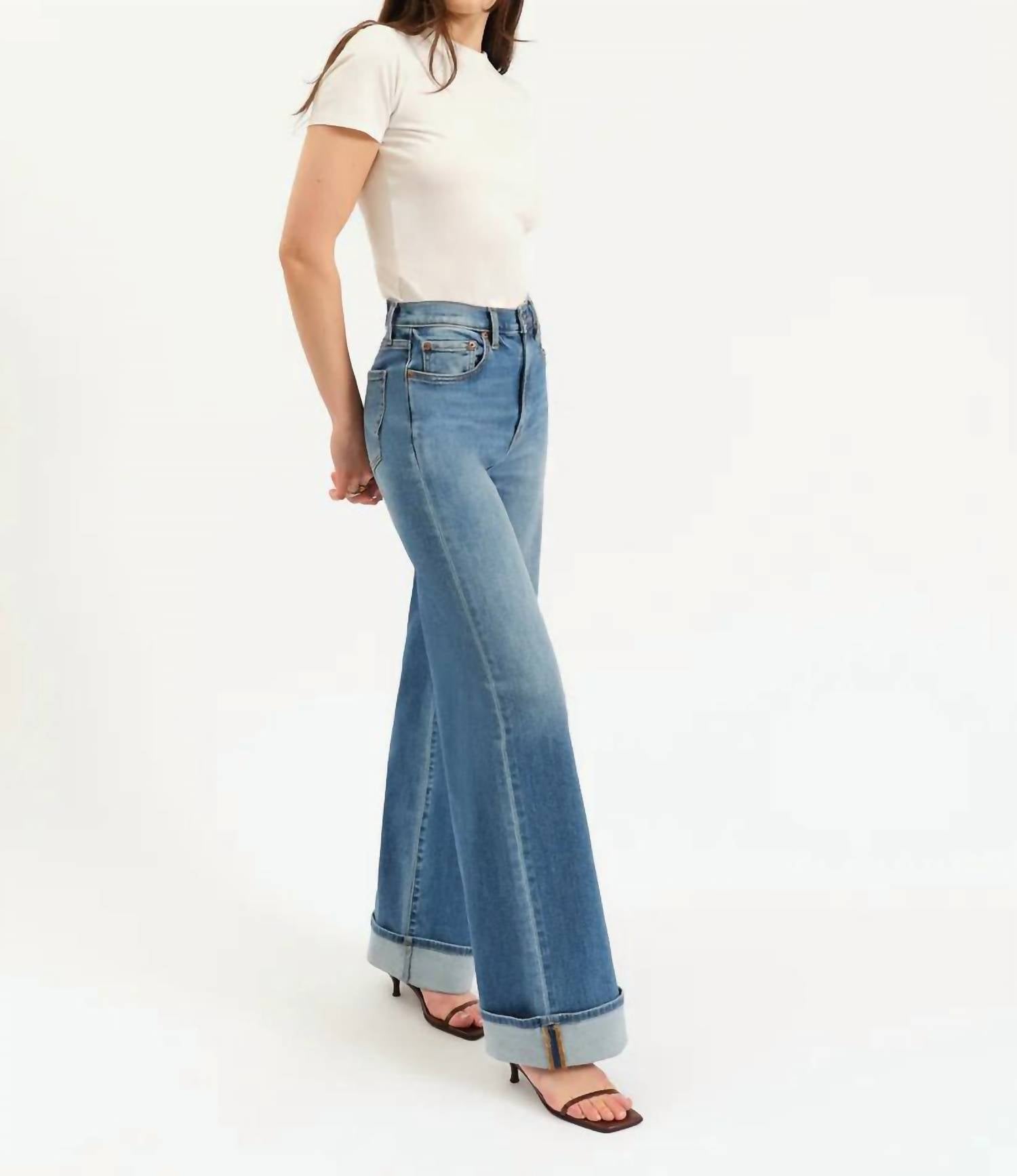 Daze - Far Out High Rise Wide Leg Jeans