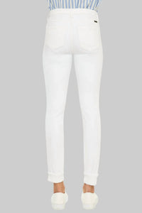 Kancan - Mid Rise Cuffed Ankle Skinny Jeans