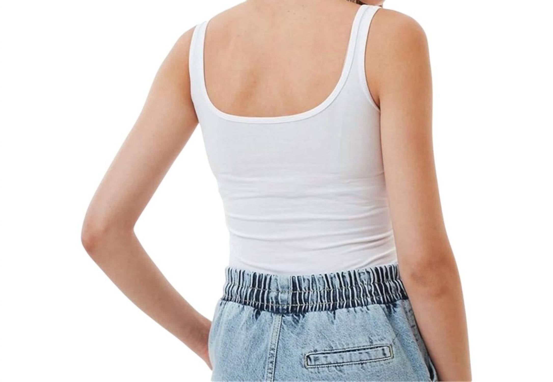Ambar - Square Neck Slim Fit Tank Top