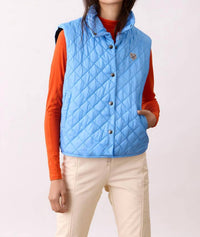 Powder Puff Collection - High Collar Boxy Quilted Vest