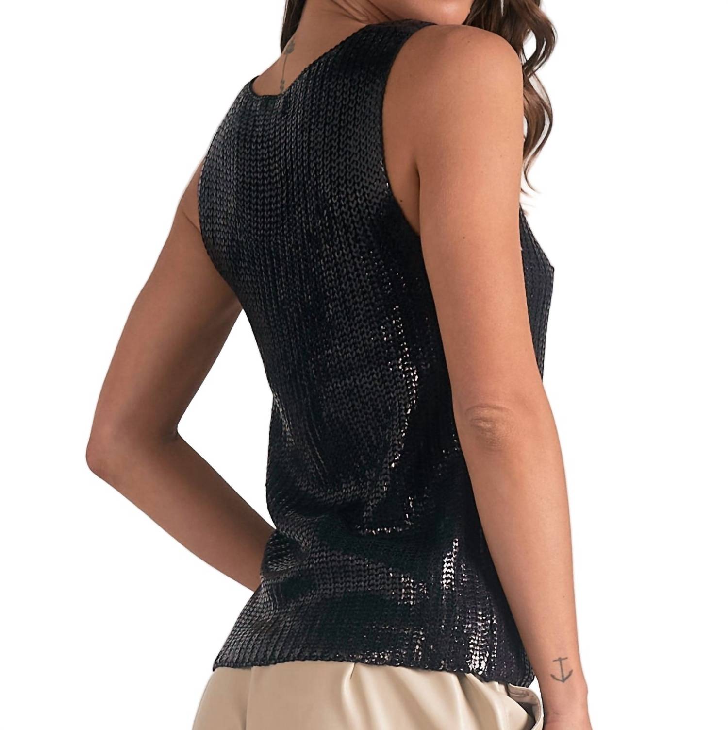 Elan - Shine On Sleeveless Sweater