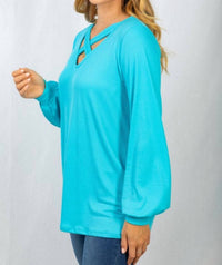 White Birch - Solid Long Sleeve Top